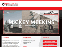 Tablet Screenshot of mickeymeekinsfarmequipment.com